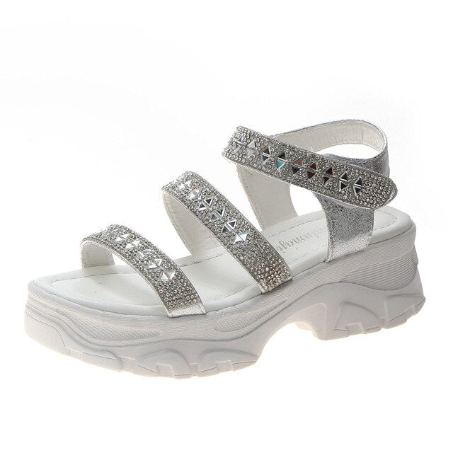 Crystal Gladiator Sandals